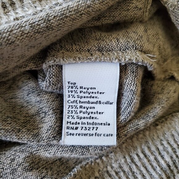 Nine West Cowl Neck Tunic Burnout Sweater Large - Picture 13 of 14